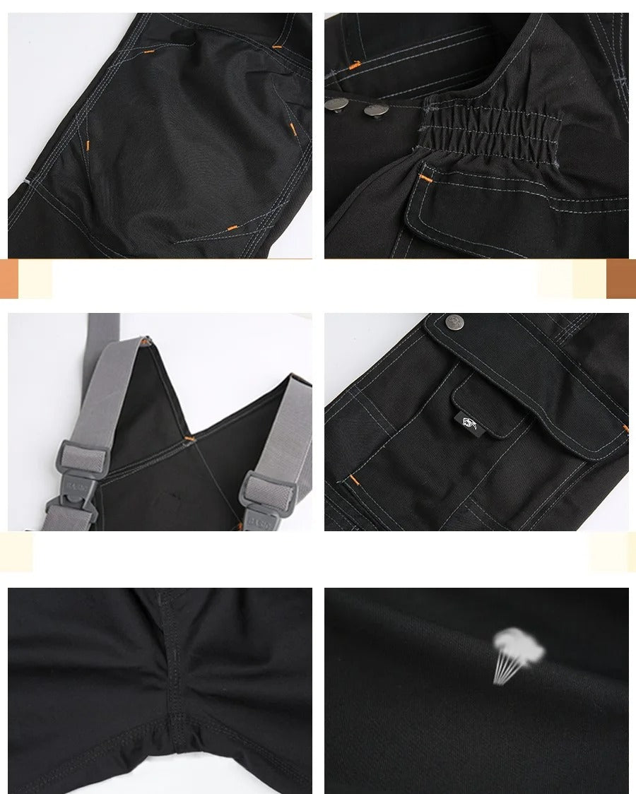 Sleeveless Bib Overalls + Knee Pads Included