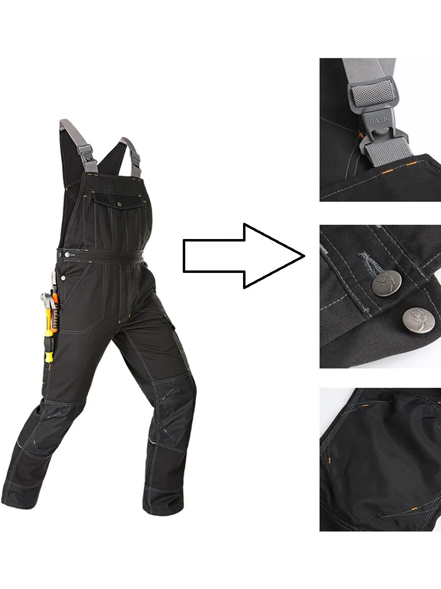 Sleeveless Bib Overalls + Knee Pads Included